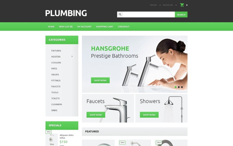 шаблон opencart tool case plumber s tool case opencart