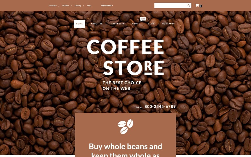 тема кофейни woocommerce