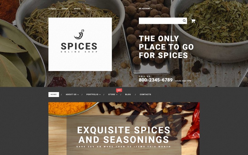 тема spice shop woocommerce