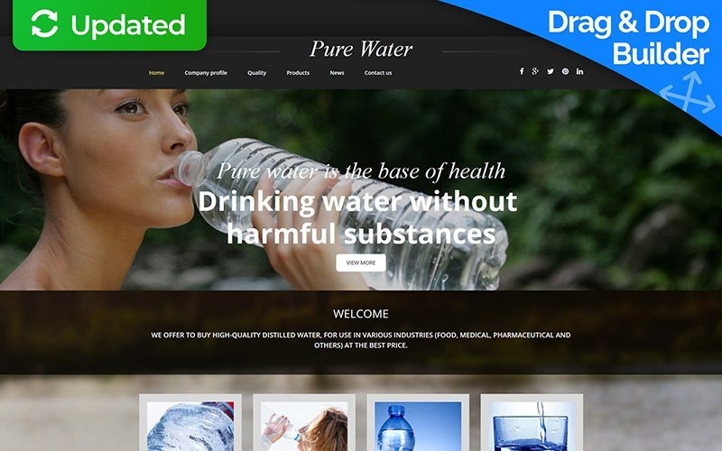 шаблон water moto cms 3