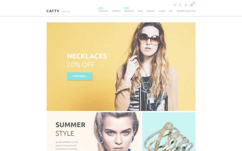 catty jewelry prestashop тема