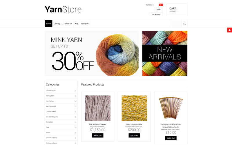шаблон crafts virtuemart
