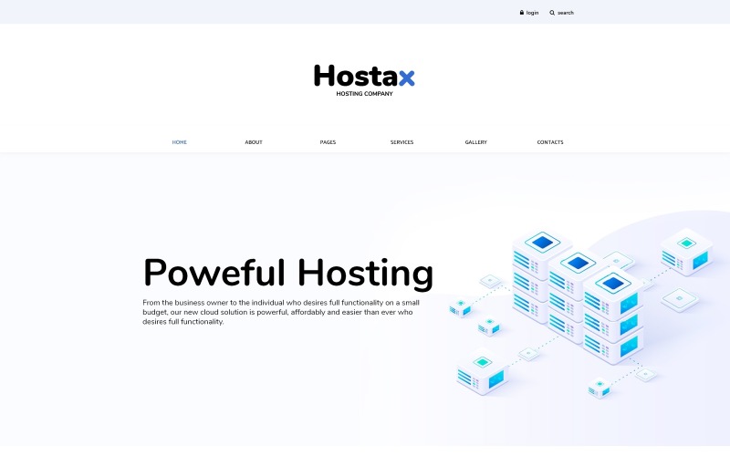 хостинг чистого шаблона joomla