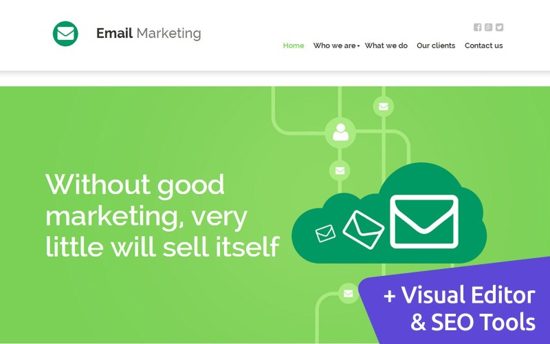 email маркетинг moto cms 3 шаблон