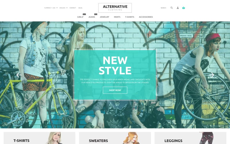 альтернативный стиль prestashop theme