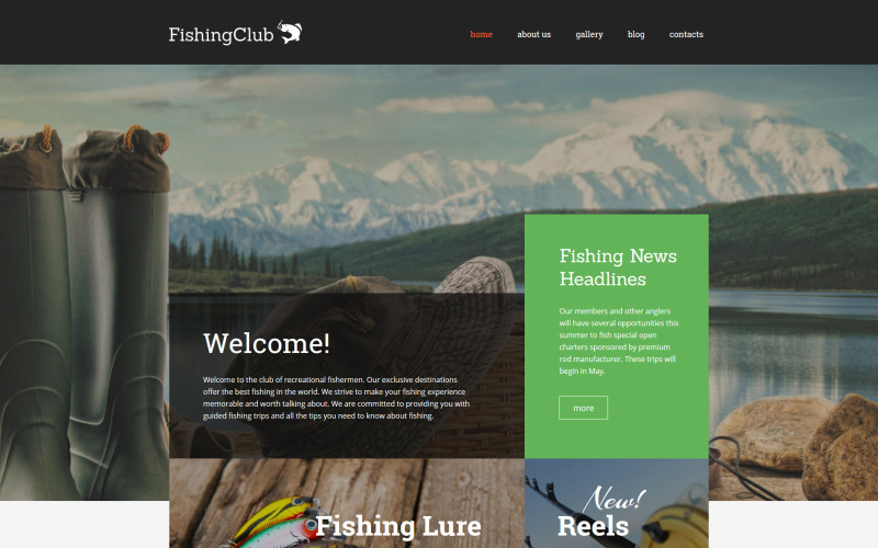 тема wordpress fishing club