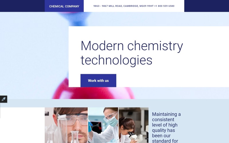 science lab отзывчивый шаблон целевой страницы