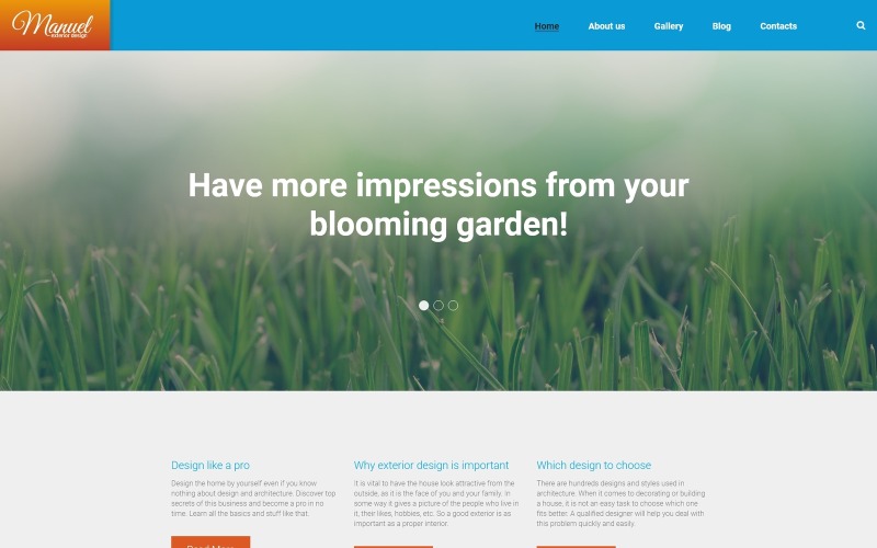 мануэль wordpress тема