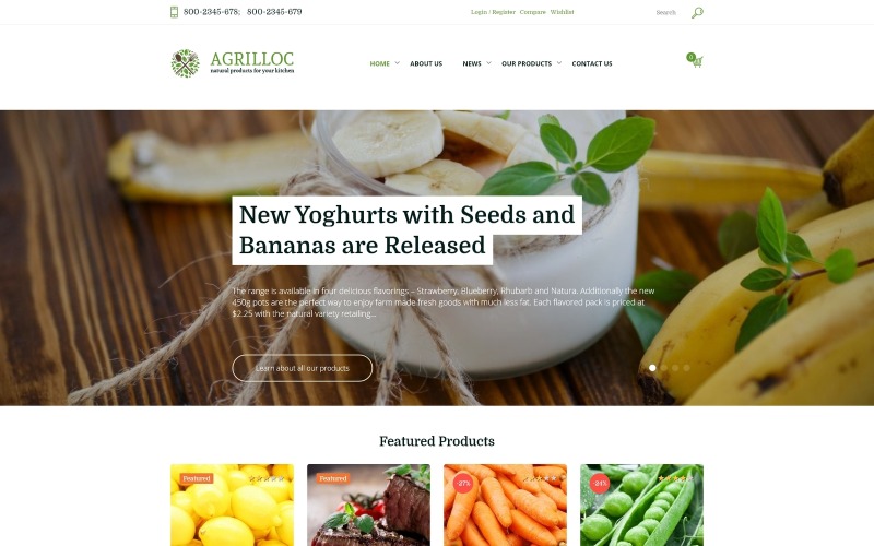 тема woocommerce agricultural supply &amp; farm foods