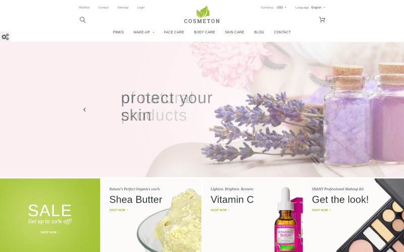 тема prestashop по уходу за кожей