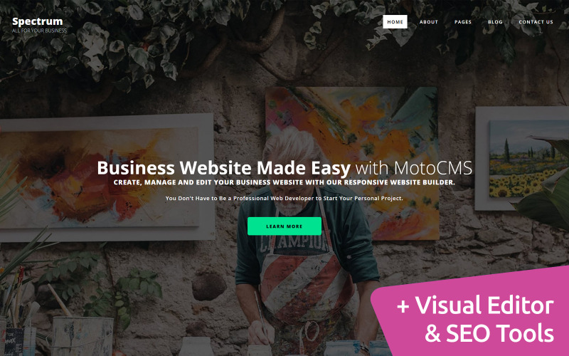 шаблон spectrum business moto cms 3