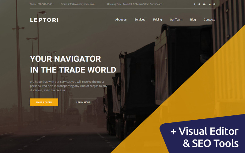 шаблон leptori moto cms 3