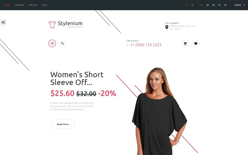 модный магазин prestashop тема