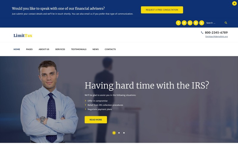 аудит и бухгалтерский учет wordpress тема