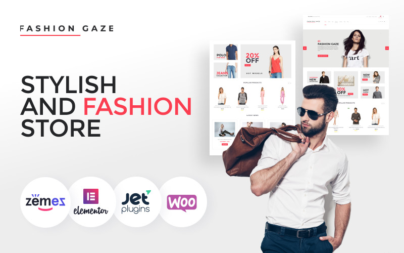 магазин одежды woocommerce тема