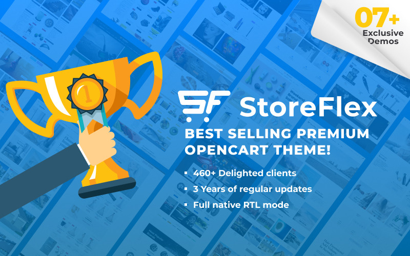 адаптивный универсальный шаблон + rtl opencart template