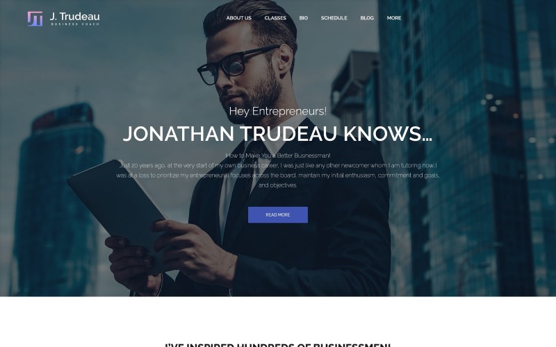 бизнес-тренер wordpress тема