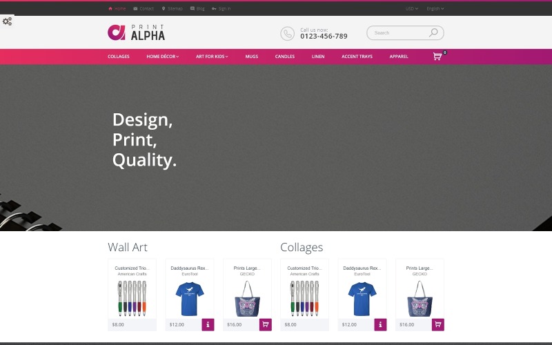 дизайн и декор prestashop тема