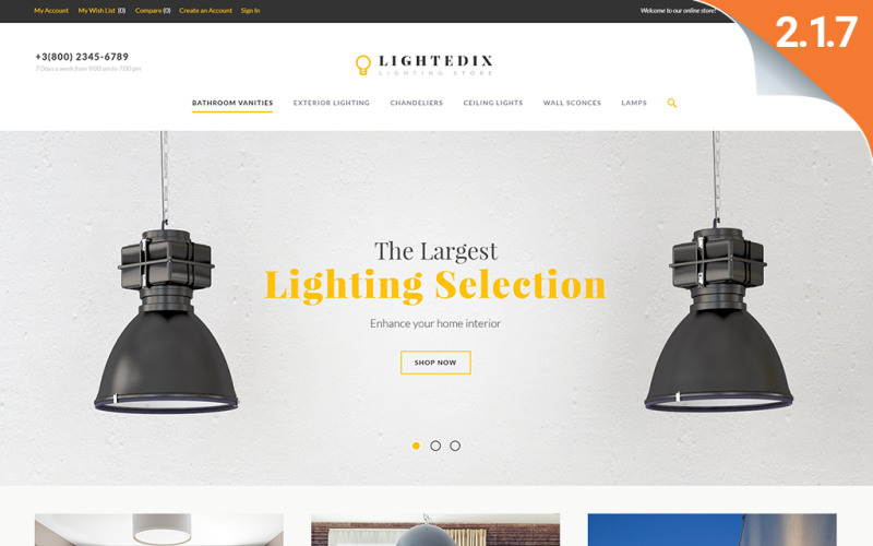 lightning store отзывчивая тема magento