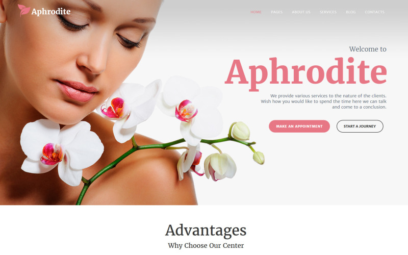 beauty &amp; spa salon отзывчивая тема wordpress