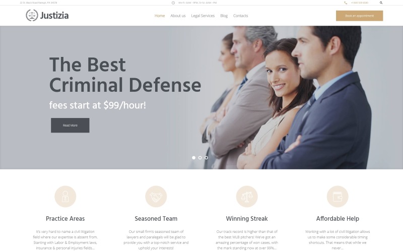 lawyer services адаптивная тема wordpress