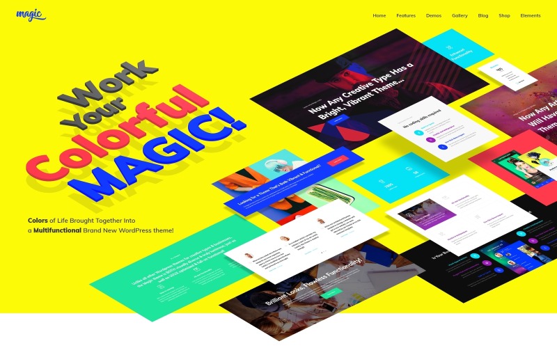 многофункциональная креативная тема wordpress
