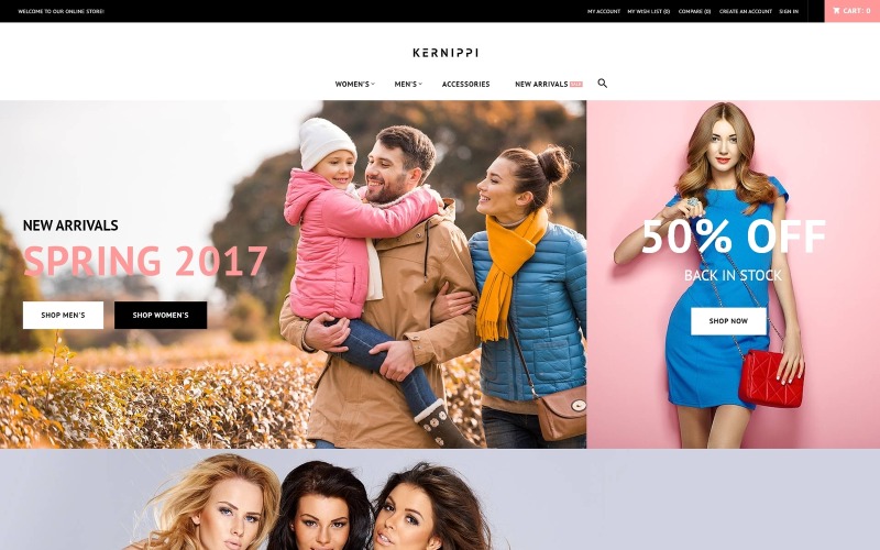магазин одежды magento тема