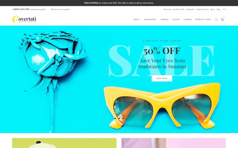 аксессуары тема magento