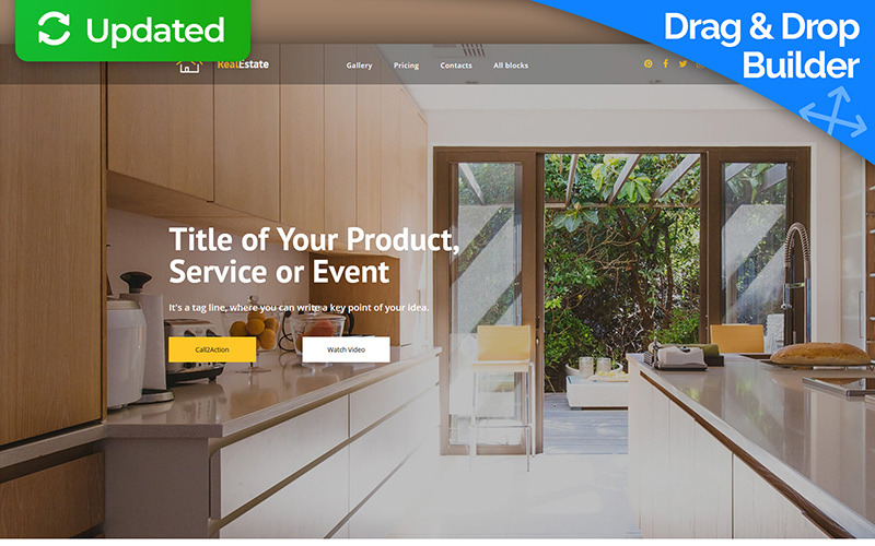 шаблон целевой страницы realestate motocms 3