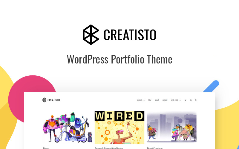 портфолио wordpress тема