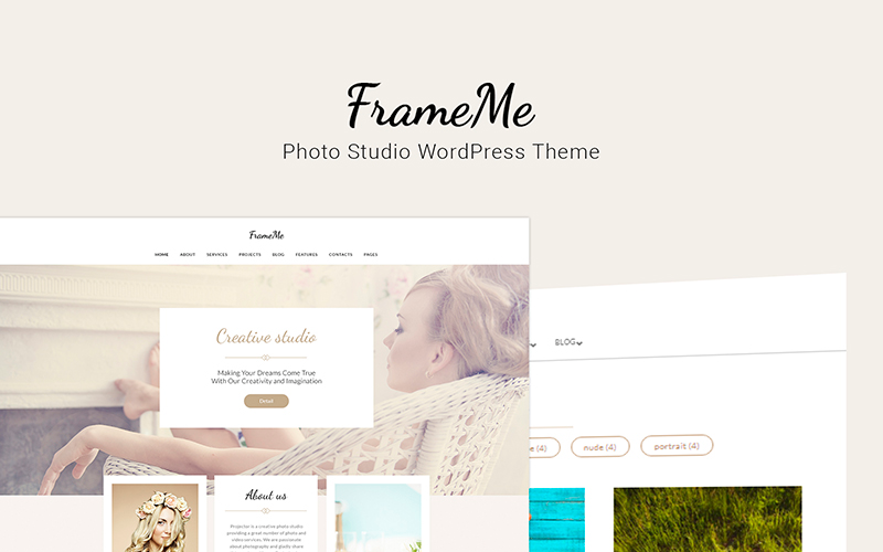 фотостудия wordpress тема