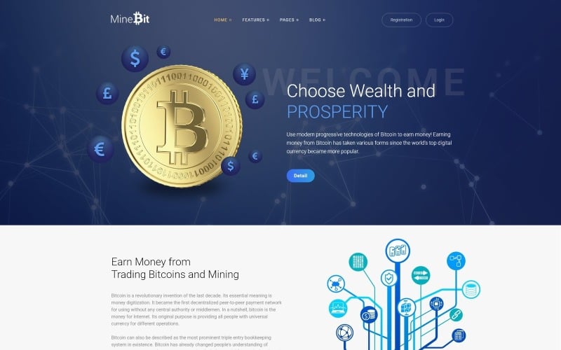 биткойн криптовалюта wordpress тема
