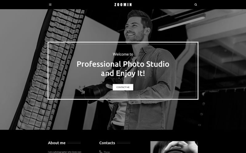 фотограф портфолио wordpress тема