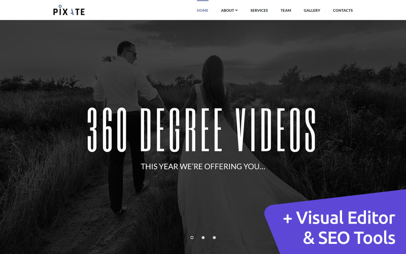 шаблон movie studio moto cms 3
