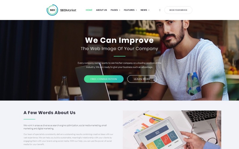 seo сайт wordpress тема