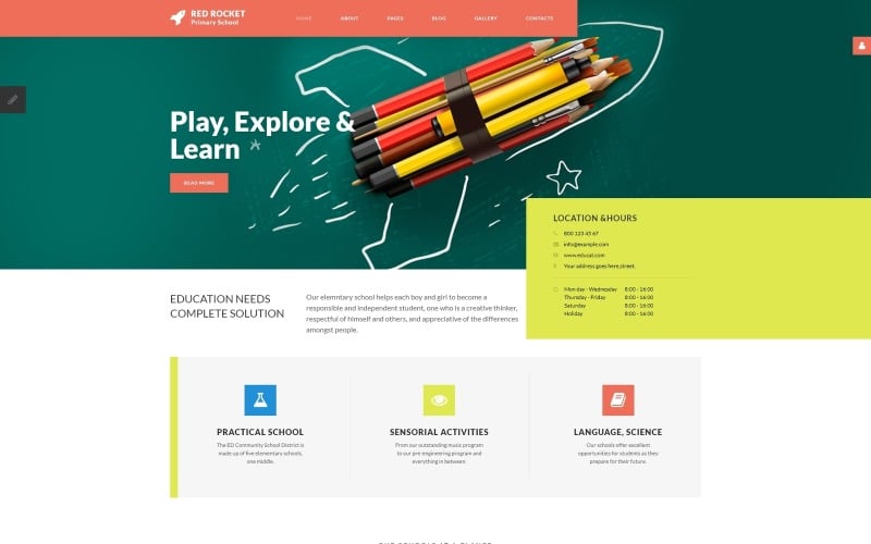 шаблон joomla для начальной школы