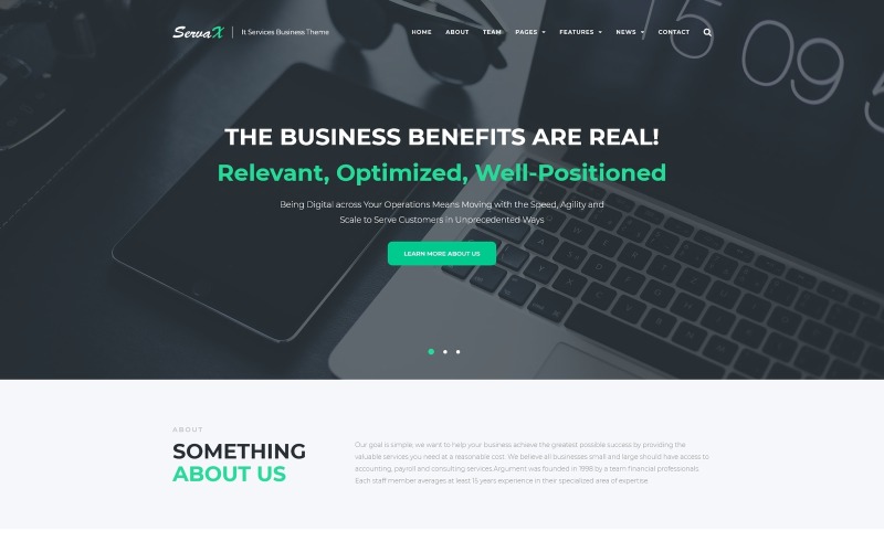 it услуги бизнес тема wordpress