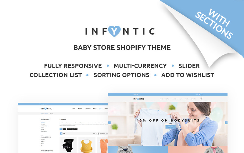 спокойный интернет магазин детской одежды тема shopify