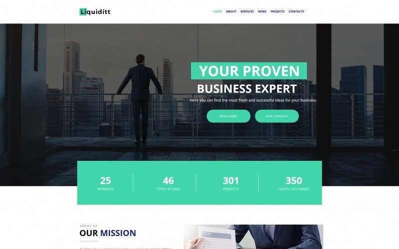 Business Consulting Moto CMS HTML Template