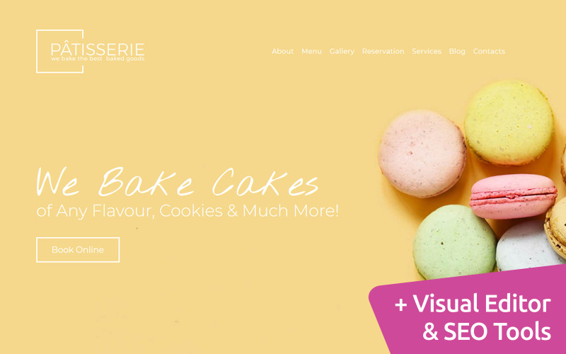 шаблон cakery moto cms 3