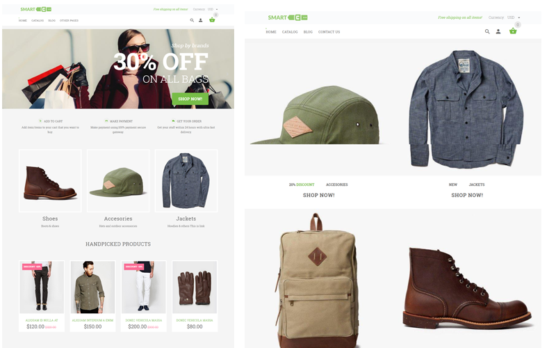 drag &amp; drop shopify theme