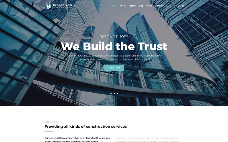 строительная компания clean joomla шаблон