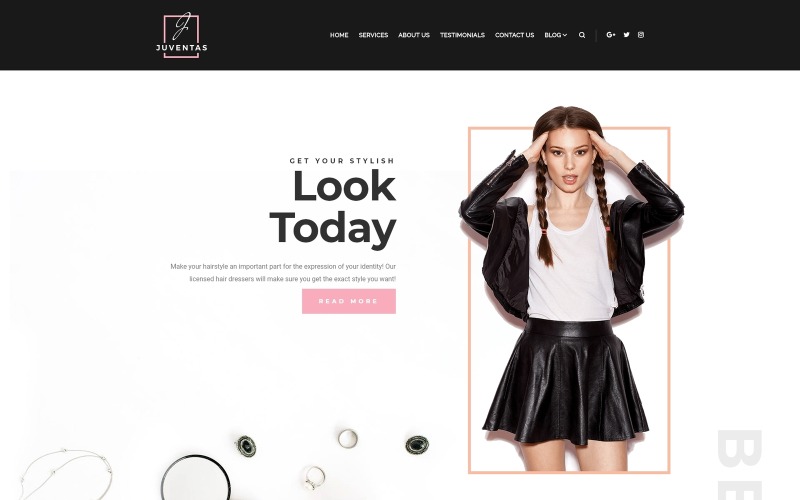 салон wordpress elementor theme