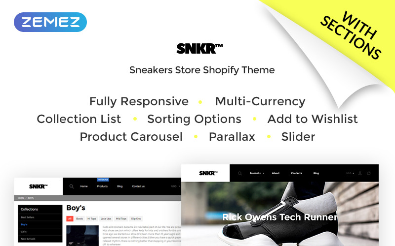 Sneakers Store Shopify Theme