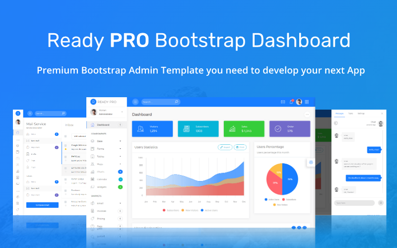 ready pro bootstrap dashboard admin template