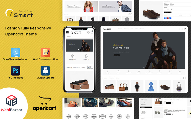 универсальный шаблон smart shop opencart