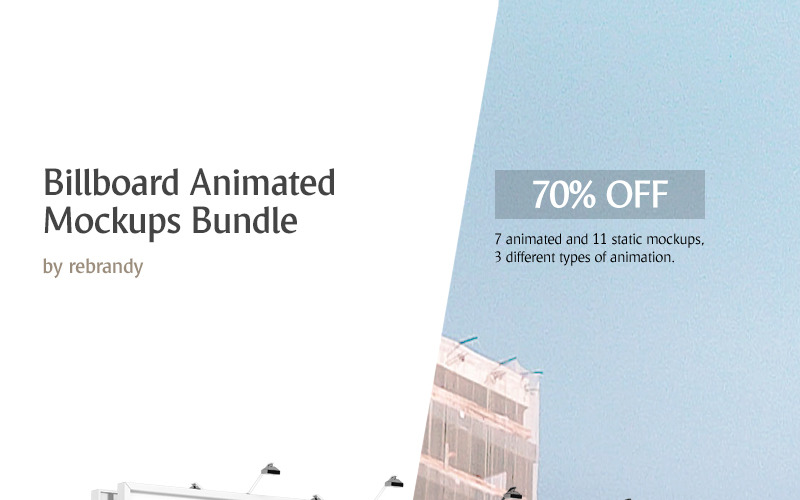 Download Бандл анимированных мокапов / Billboard Animated Mockups Bundle - Бандл на тему графика psd mockup template billboard bundle banner signage signboard outdoor cityboard stand ad display street advertising business canvas panel scroll mokcup