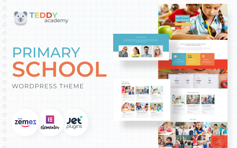 начальная школа wordpress elementor theme