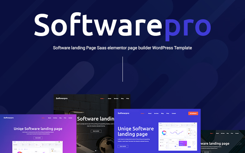 программное обеспечение целевая страница sass wordpress тема