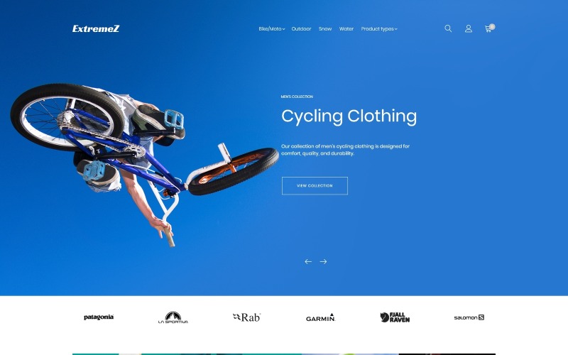 экстремальные виды спорта magento тема